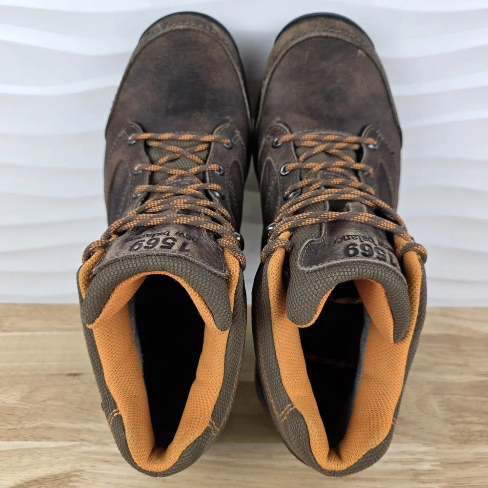 New Balance 1569 Hiking Boots Mens Size 12 Brown Leather Gore Tex Trail MW1569BO